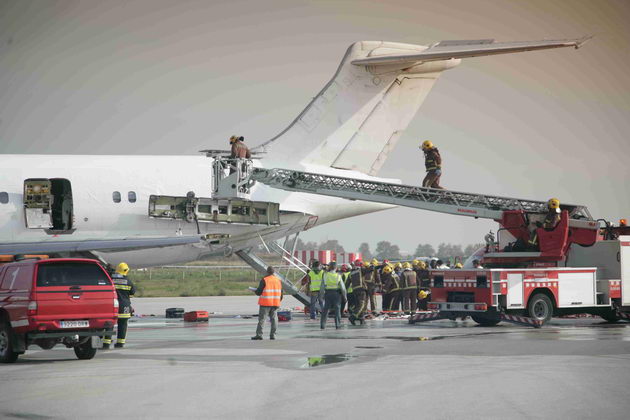 Simuladre d'accident aeri a l'aeroport del Prat (20 d'octubre de 2007)
